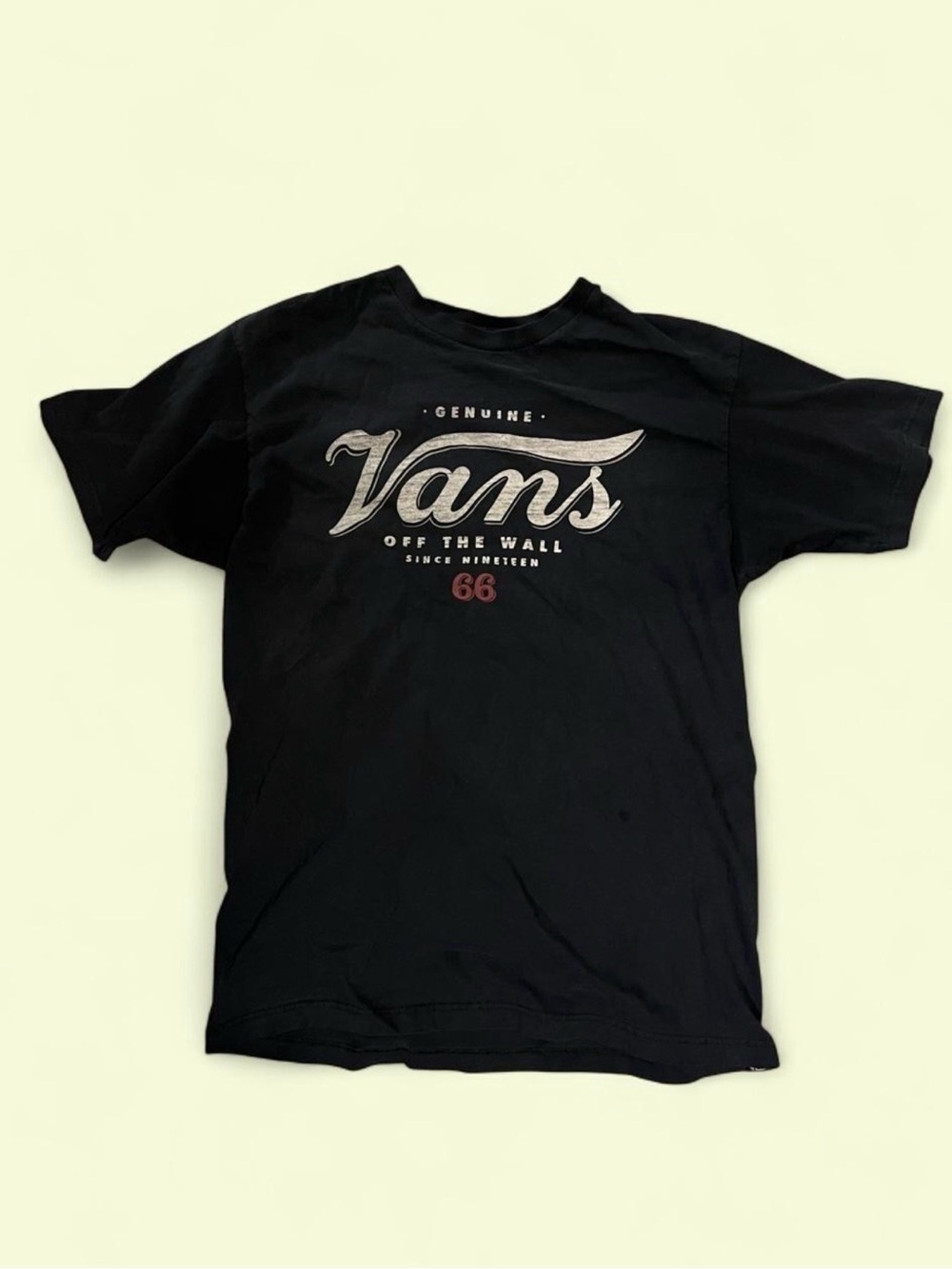Vans Women's Black 'Off The Wall' Logo Tee